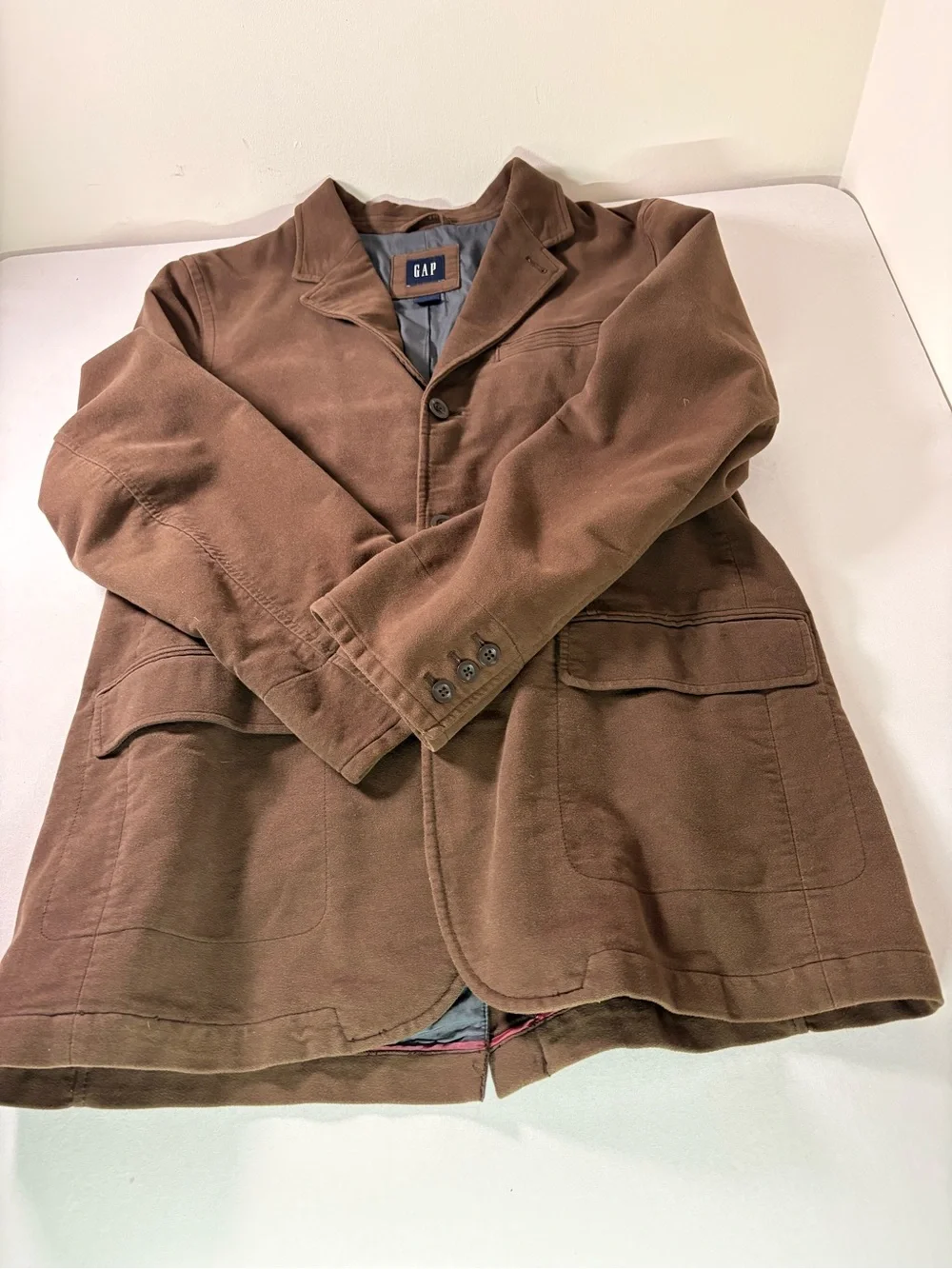 GAP Men's Brown Lightweight Shirt Jacket